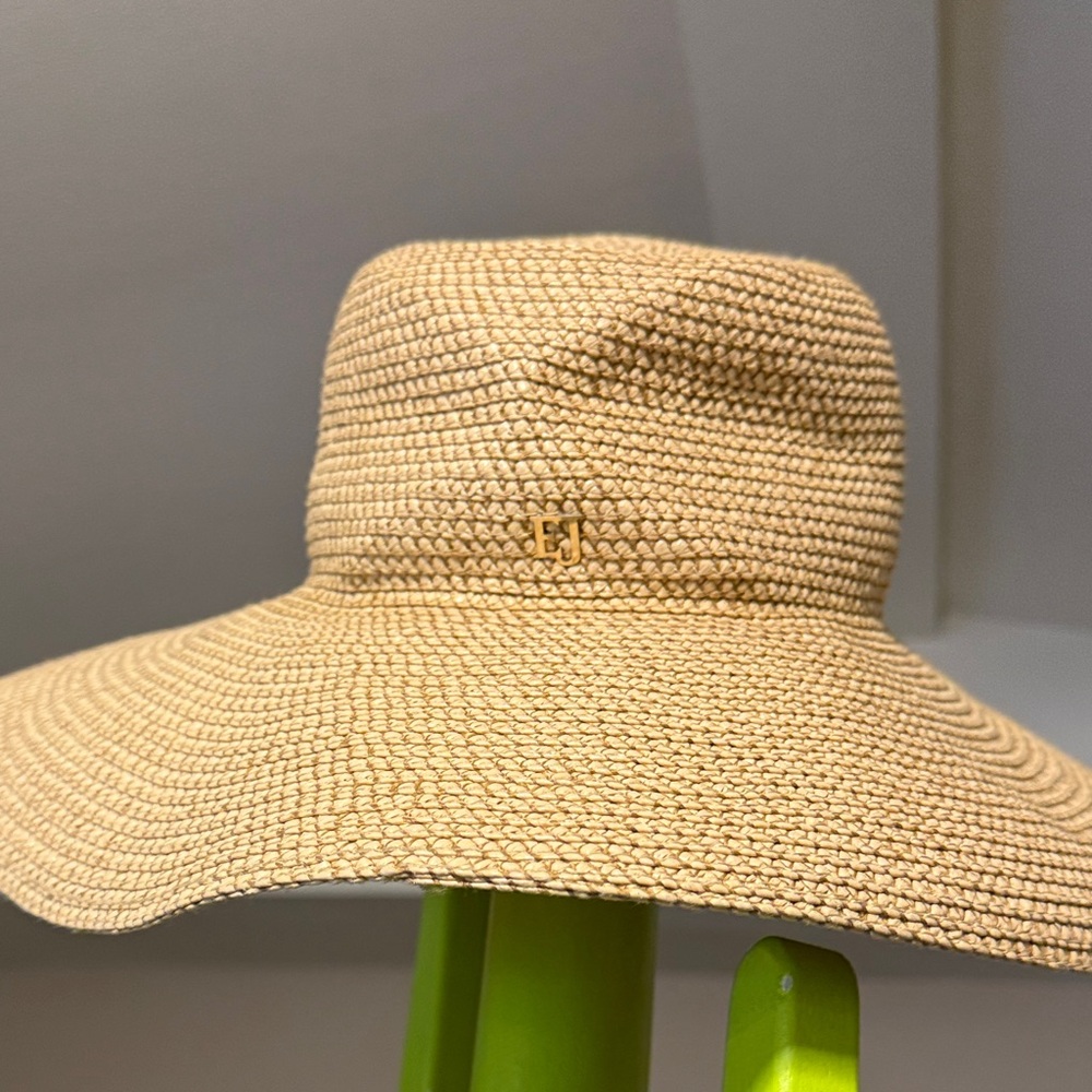 SOLD Eric Javits Woven Tan Sun Hat